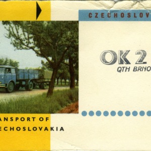 QSL Card from OK2LL, Prague, Czechoslovakia, to W4ATC, NC State Student Amateur Radio