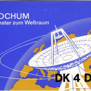 QSL Card from DK4DD, Bochum, Germany, to W4ATC, NC State Student Amateur Radio