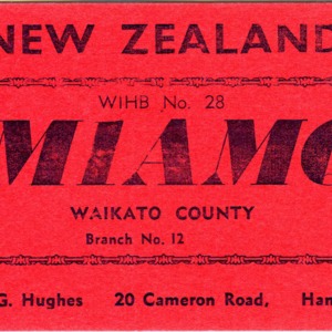 QSL Card from ZM1AMQ, Hamilton, New Zealand, to W4ATC, NC State Student Amateur Radio