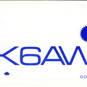 QSL Card from SK6AW, Gothenburg, Sweden, to W4ATC, NC State Student Amateur Radio