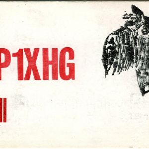 QSL Card from HP1XHG, Houston, Tx., to W4ATC, NC State Student Amateur Radio