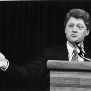 Governor Bill Clinton at the 1988 Emerging Issues Forum