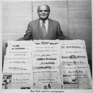 Roy Park and his newspapers