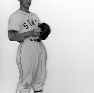 Jimmy Hill, outfielder for North Carolina State, 1956