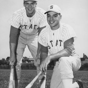 North Carolina State baseball players, Chris Cammack [left] and Steve Martin [right]