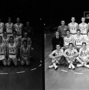 Men's basketball team group photos