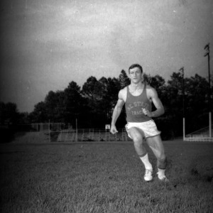 Leon Mason running on field