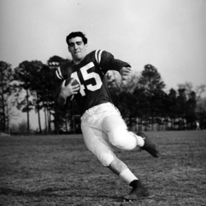 Frank Cicero, North Carolina State left halfback, 1955