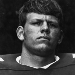 Gary Karr, North Carolina State offensive tackle, ca. 1974