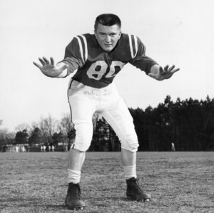 Joe Mazutis, North Carolina State end, 1957