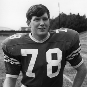 John Saunderson, North Carolina State freshman team tackle, 1968