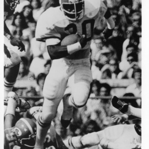 North Carolina State football player Billy Ray Vickers during a game against the University of North Carolina
