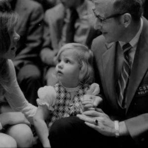 Lou Holtz and Daughter