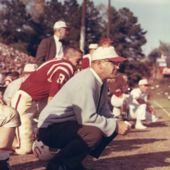 Coach Earle Edwards at the Sidelines