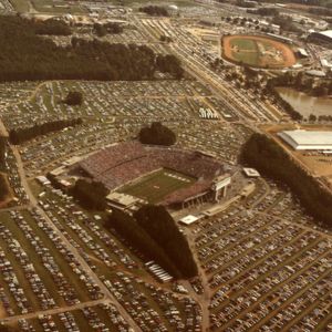 Aerial view of Carter-Finley Stadium