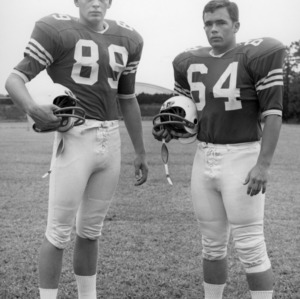 N. C. State football players Dick Curran and Heber Whitley
