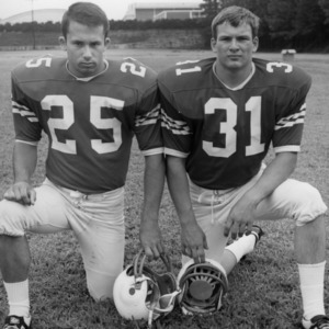 N. C. State football players Phil Chiera and Ed Hoffman