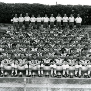 Varsity football team group photo