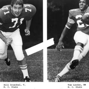 Football players Jim Lehr and Tom London