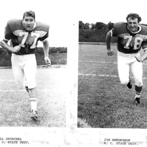 Football players Bill Druschel and Jim Henderson