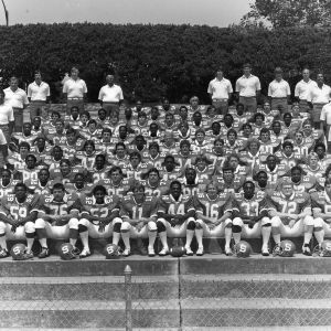 Varsity football team group photo