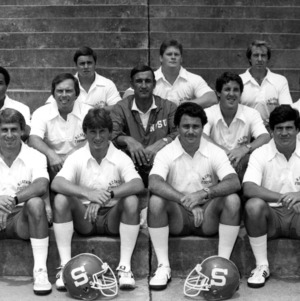 Football coaching staff group photo
