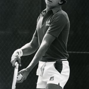 Tennis player on court