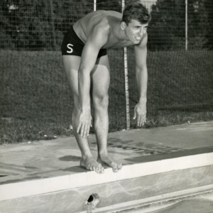 Swimmer at pool