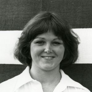 Swimming student assistant coach Kim Estep