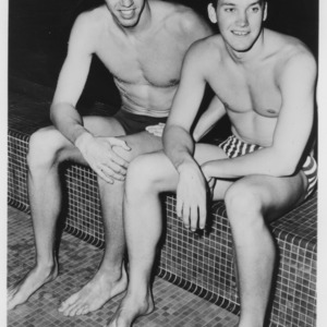NCAA Swimming runner-ups Steve Rerych and John Calvert