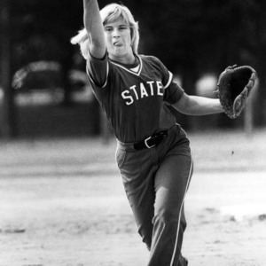 N. C. State Women's Softball player Connie Langley