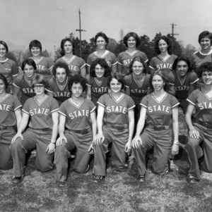 N. C. State Women's Softball team group photograph