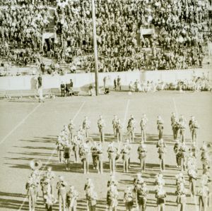 N. C. State marching band on field