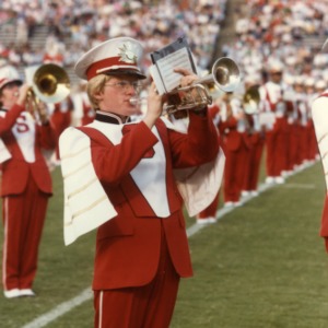N. C. State marching band trumpeter