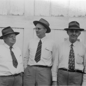 Clifton F. Parrish and others at poultry exhibit