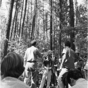 Students and Professor in Forestry Class