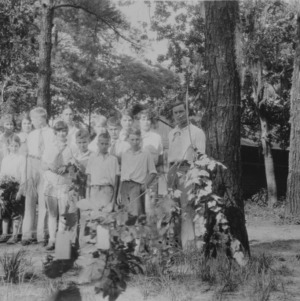 Boys and girls at Camp Leach, N.C.