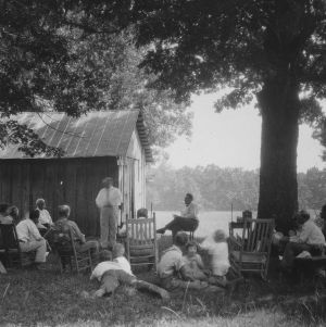 Farmers at Extension Forestry Meeting at Home of Paul F. Evans, Lexington, NC