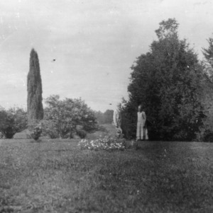 James Monroe Jarvis and Mrs. Jarvis in their garden