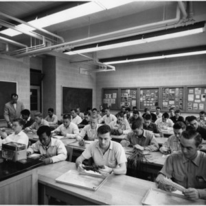 Agricultural Institute students in classroom