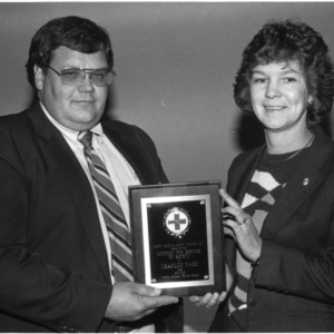 Charles Fagg and Julia Williams with North Carolina Safety Award