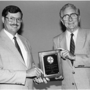 Eddie Leagans and Hank Harris with North Carolina Safety Award