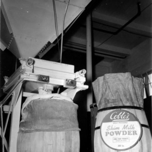 Processing powdered skin milk in the Coble Dairy Plant