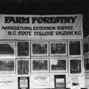 Forestry Exhibit at Oxford Tobacco Experiment Station