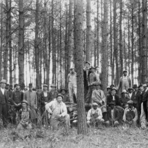 Timber thinning demonstration at farm of A. H. Oliver