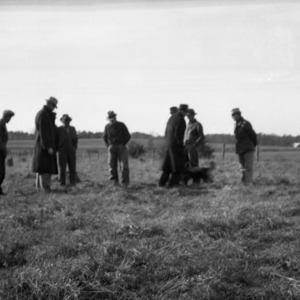 L. L. Miller giving bluegrass pasture demonstration