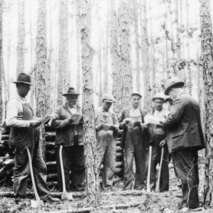 M. L. Effird and neighbors at timber thinning demonstration