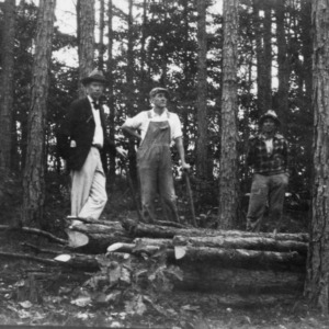 Group with results of thinning shortleaf pine