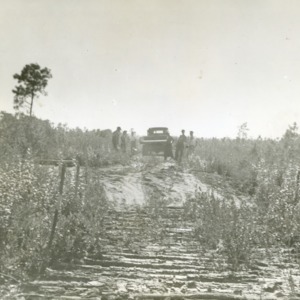 Early scene on Quaker Bridge Road, Hofmann Forest