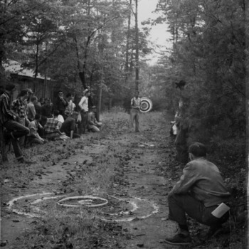 Forestry students at Hill Forest